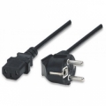 Cavo Alimentazione Schuko Angolato Tipo F CEE 7/7 a C13 2,5m Nero