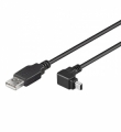 Cavo USB 2.0 A maschio/mini B maschio 90° 1,8 m Nero