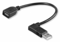 Cavo USB 2.0 A maschio angolato/A femmina 0,45m